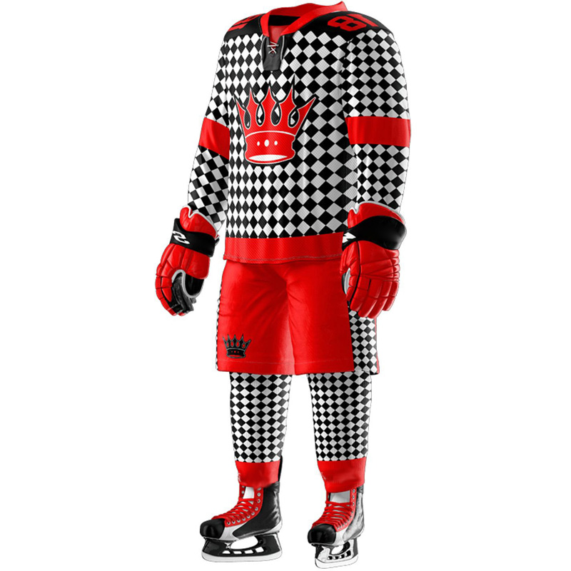 Custom Player Name Ice Hockey Uniform