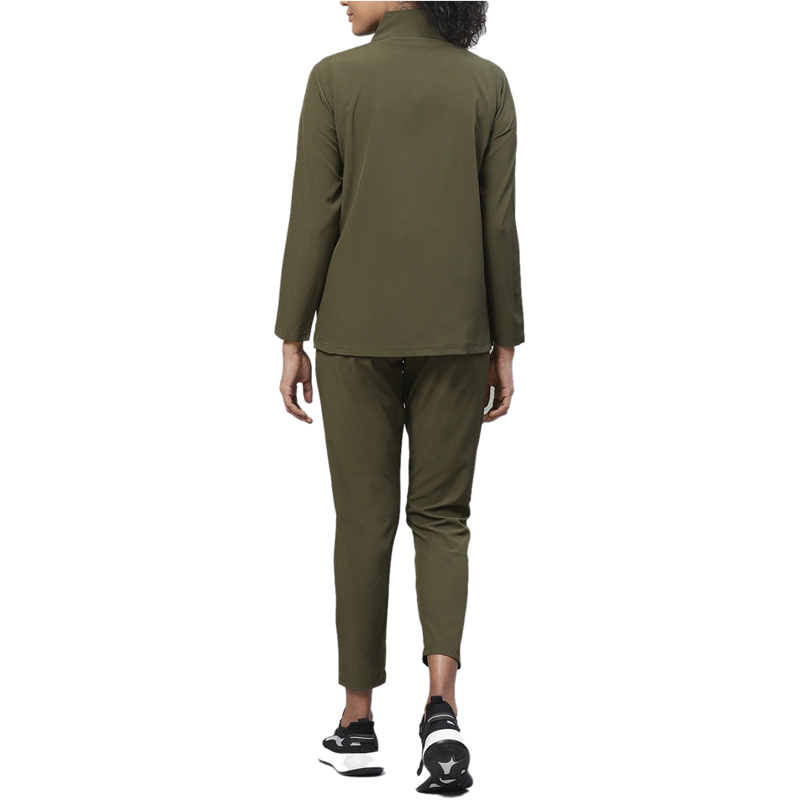 Olive Green Zipper Tracksuits