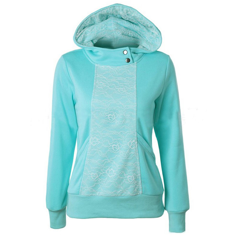 Solid Color Patchwork Printed Hoodies